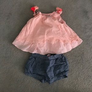 Toddler size 3T tank and shorts outfit